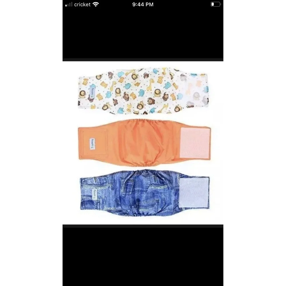 NWT Teamoy Dog Puppy Belly Band Diapers